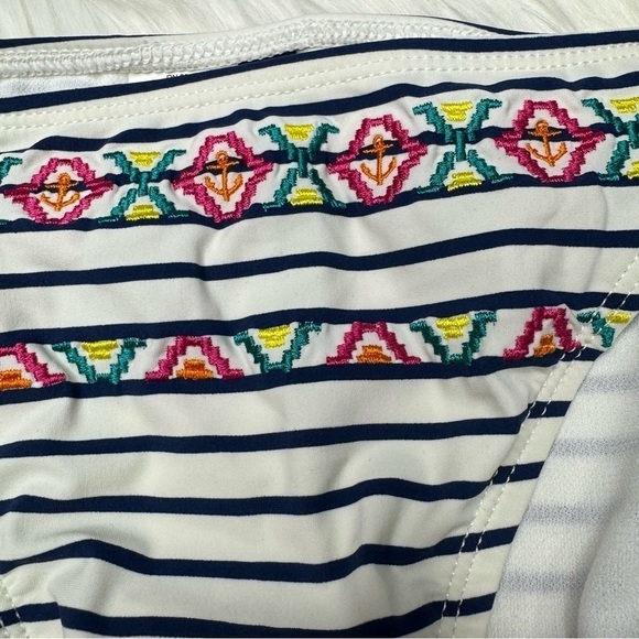 NWT Sperry Top Sider Embroidered String Bikini Bottom XS - Picture 2 of 9